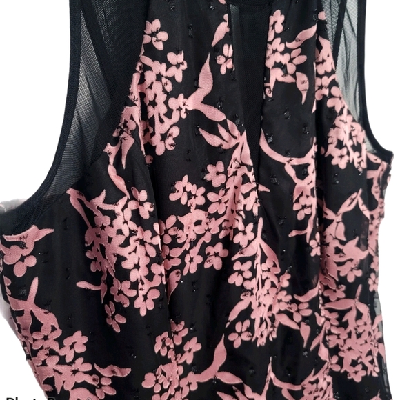 Guess Black Embellished Illusion Dress - Picture 5 of 7